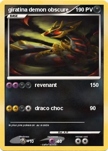 Pokemon giratina demon obscure