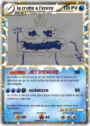Pokemon la crotte a l'encre