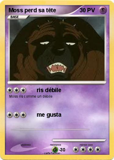 Pokemon Moss perd sa tête