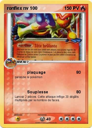 Pokemon ronflex nv 100