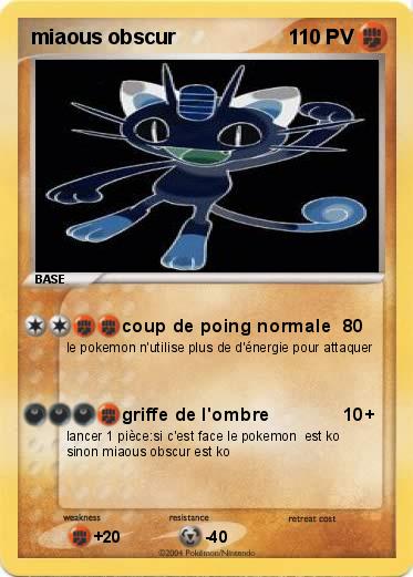 Pokemon miaous obscur