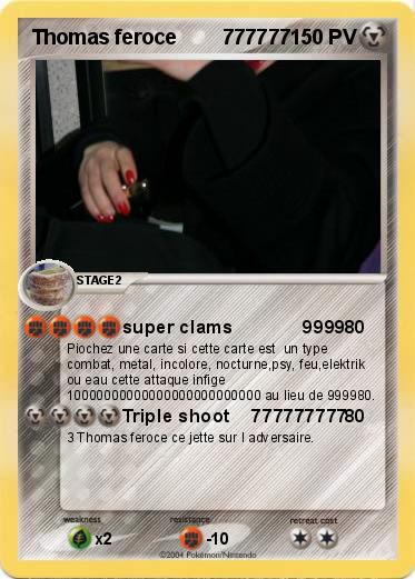 Pokemon Thomas feroce        777777
