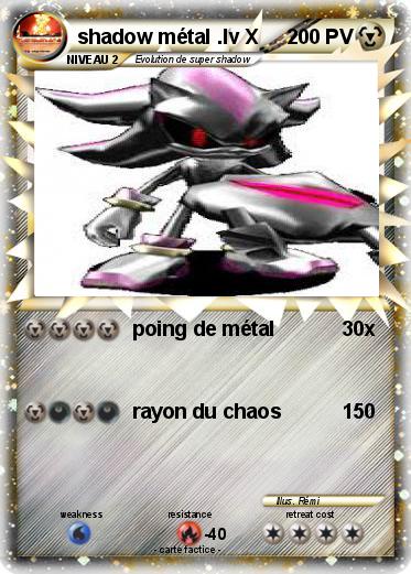Pokemon shadow métal .lv X