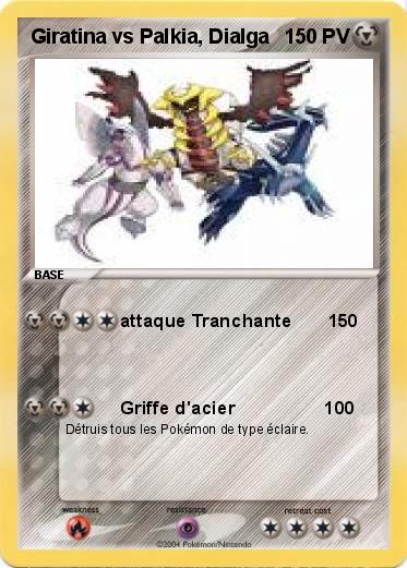Pokemon Giratina vs Palkia, Dialga