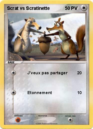 Pokemon Scrat vs Scratinette