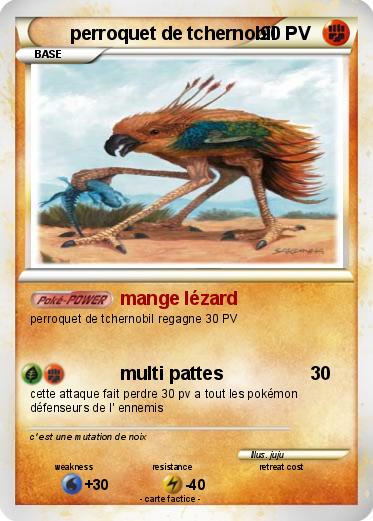 Pokemon perroquet de tchernobil