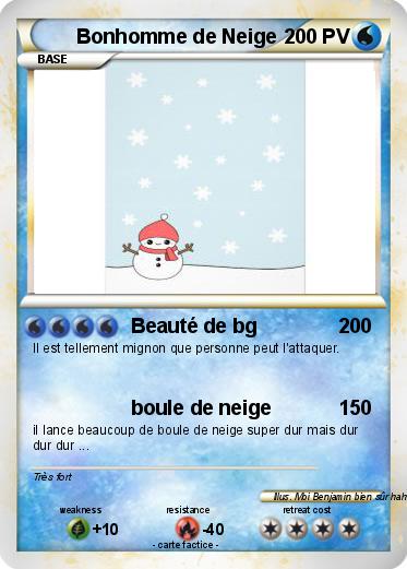 Pokemon Bonhomme de Neige