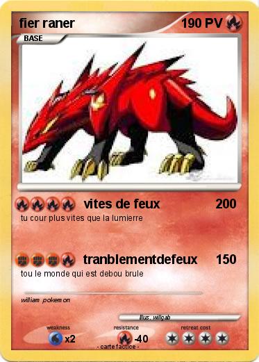 Pokemon fier raner