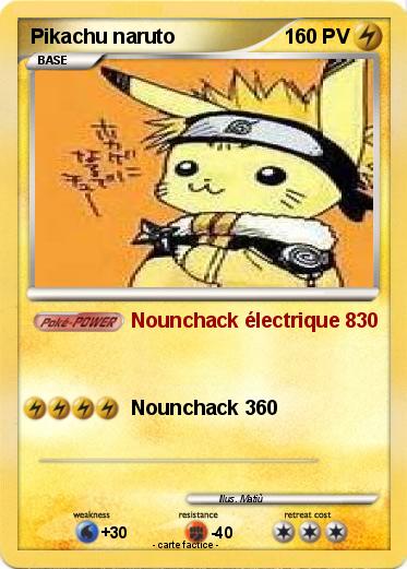 Pokemon Pikachu naruto