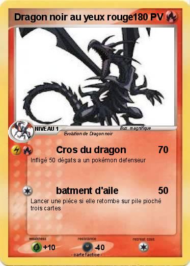 Pokemon Dragon noir au yeux rouge