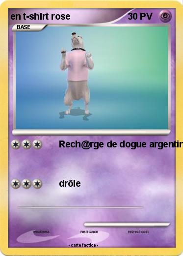 Pokemon en t-shirt rose