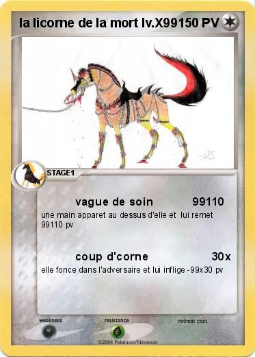 Pokemon la licorne de la mort lv.X99