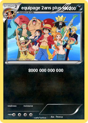 Pokemon equipage 2ans plus tard