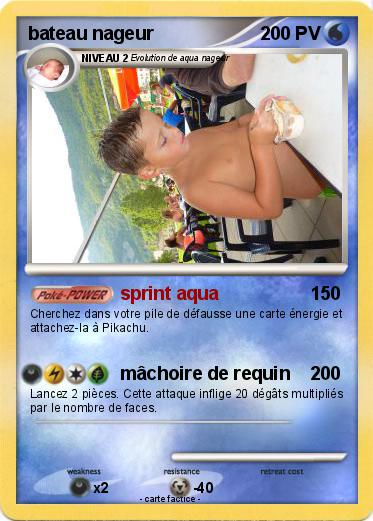 Pokemon bateau nageur
