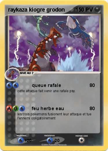 Pokemon raykaza kiogre grodon