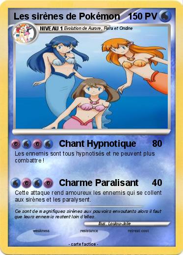 Pokemon Les sirènes de Pokémon