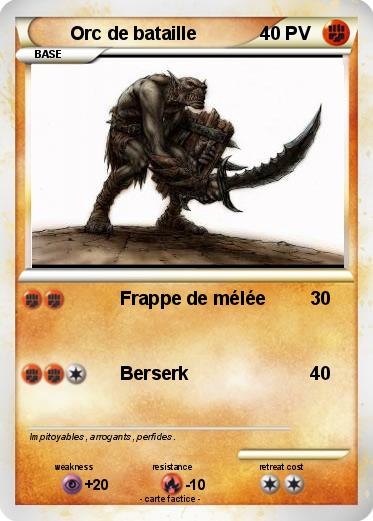 Pokemon Orc de bataille