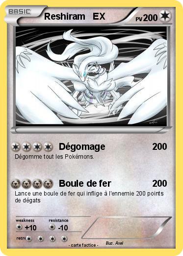 Pokemon Reshiram   EX