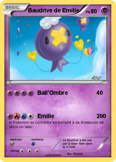 Pokemon Baudrive de Emilie