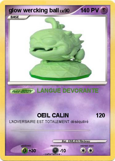 Pokemon glow wercking ball