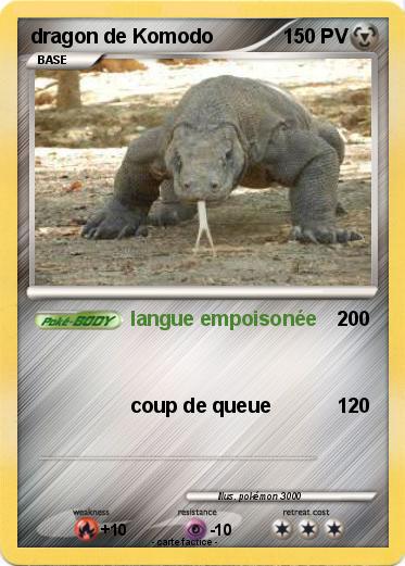 Pokemon dragon de Komodo