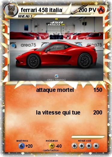 Pokemon ferrari 458 italia