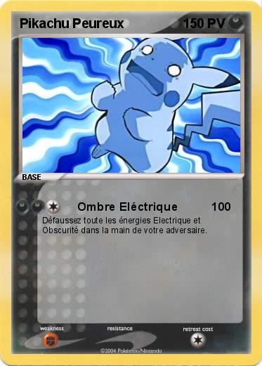 Pokemon Pikachu Peureux