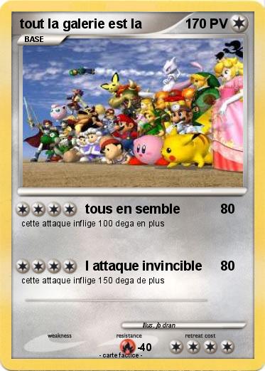 Pokemon tout la galerie est la