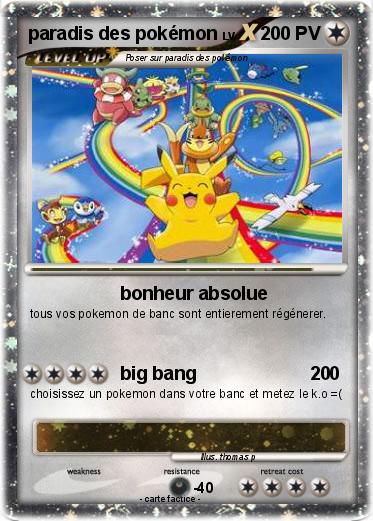 Pokemon paradis des pokémon