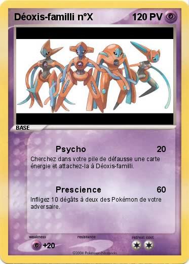 Pokemon Déoxis-familli n°X