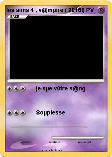 Pokemon les sims 4 , v@mpire ( 2016 )