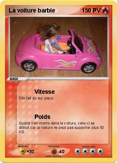Pokemon La voiture barbie