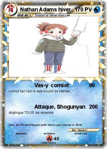 Pokemon Nathan Adams hiver