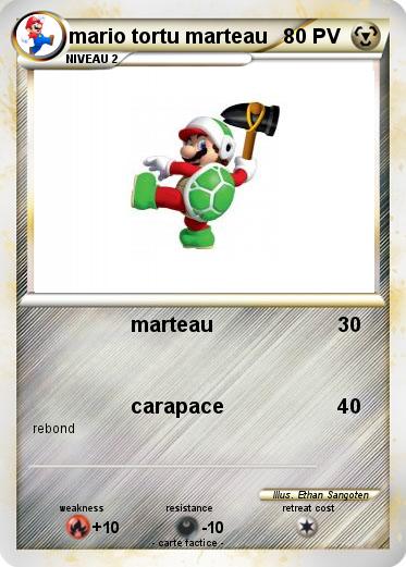 Pokemon mario tortu marteau