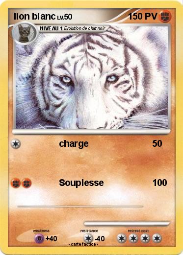 Pokemon lion blanc