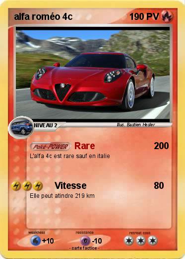 Pokemon alfa roméo 4c