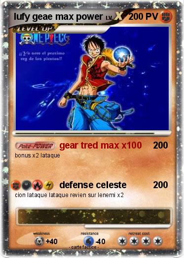 Pokemon lufy geae max power
