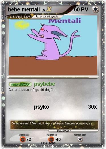 Pokemon bebe mentali