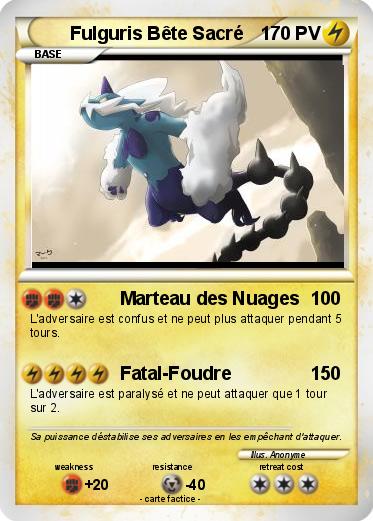 Pokemon Fulguris Bête Sacré
