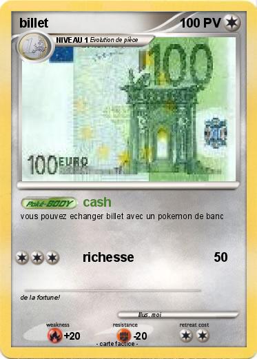 Pokemon billet
