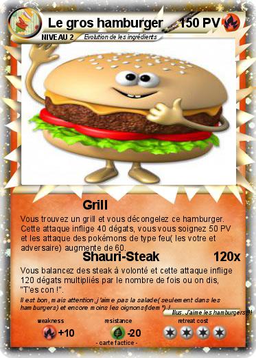 Pokemon Le gros hamburger