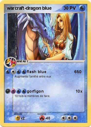 Pokemon warcraft-dragon blue 
