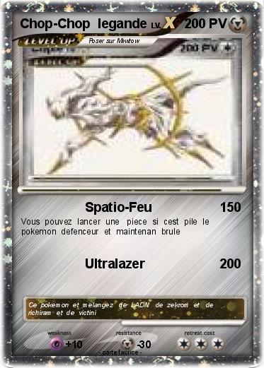 Pokemon Chop-Chop  legande