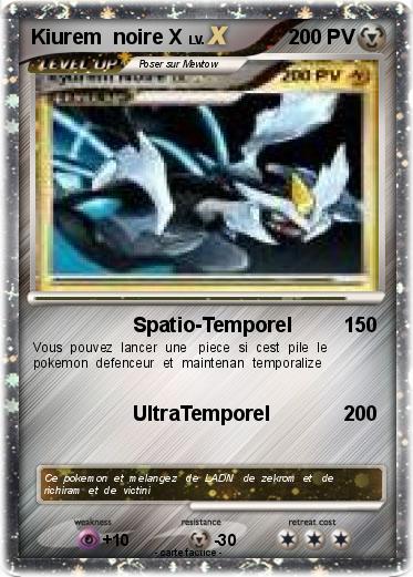 Pokemon Kiurem  noire X