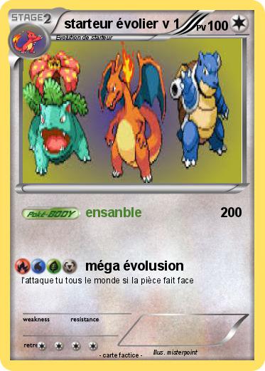 Pokemon starteur évolier v 1