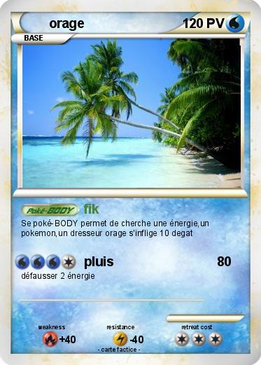 Pokemon orage
