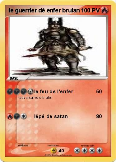 Pokemon le guerrier dé enfer brulan