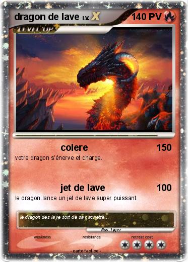Pokemon dragon de lave