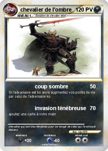 Pokemon chevalier de l'ombre
