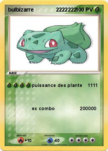 Pokemon bulbizarre               2222222